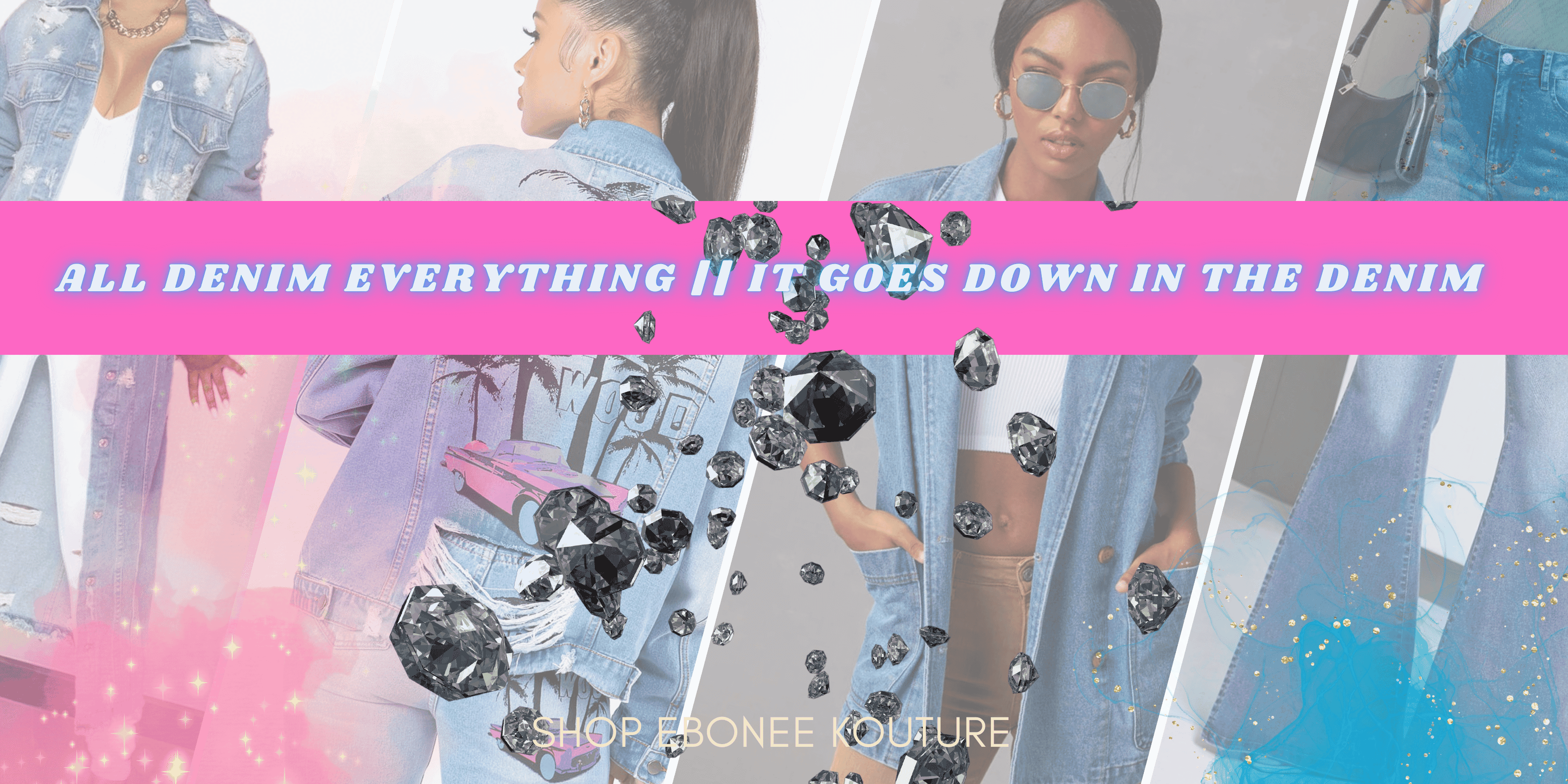 Goes Down in the Denim The Ebonee Kouture Experience Handbag Shop