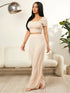 Ivory Top and Pants Set - The Ebonee Kouture Experience Handbag Shop