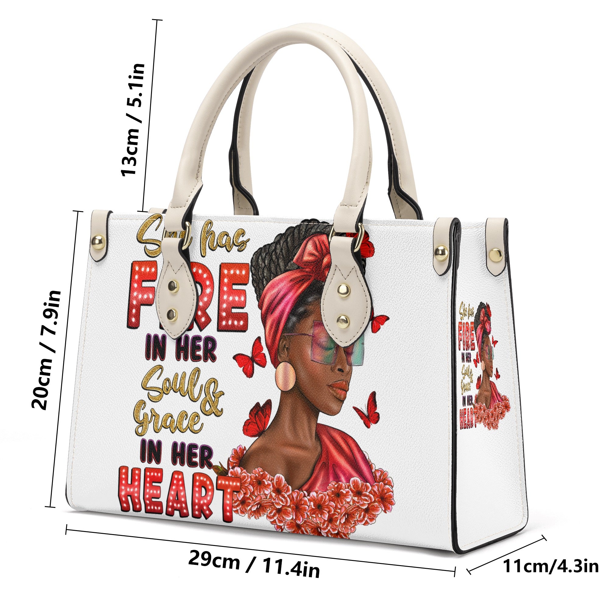 She Has Fire Luxury  Handbag - The Ebonee Kouture Experience Handbag Shop