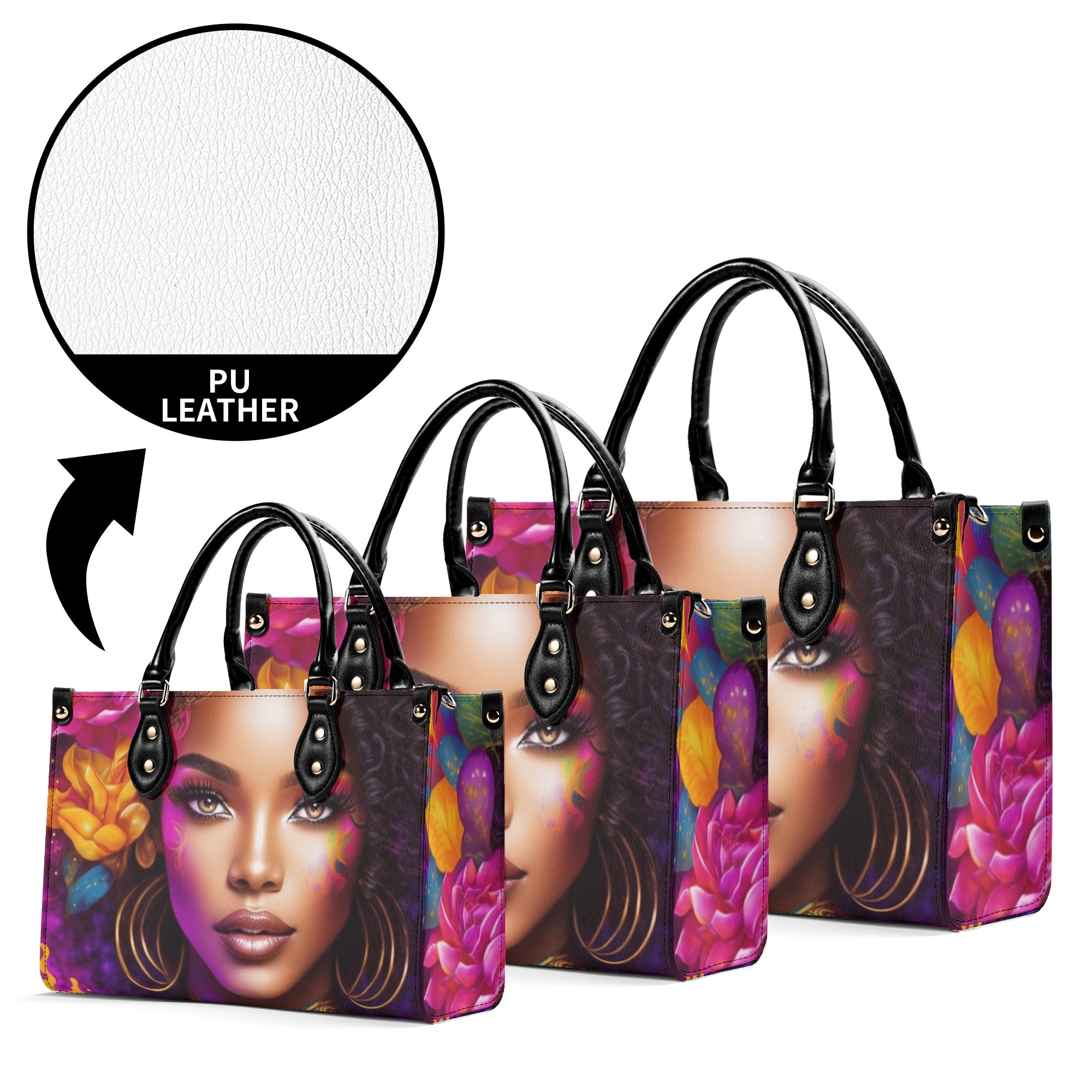 Flower Lady Luxury Handbag - The Ebonee Kouture Experience Handbag Shop