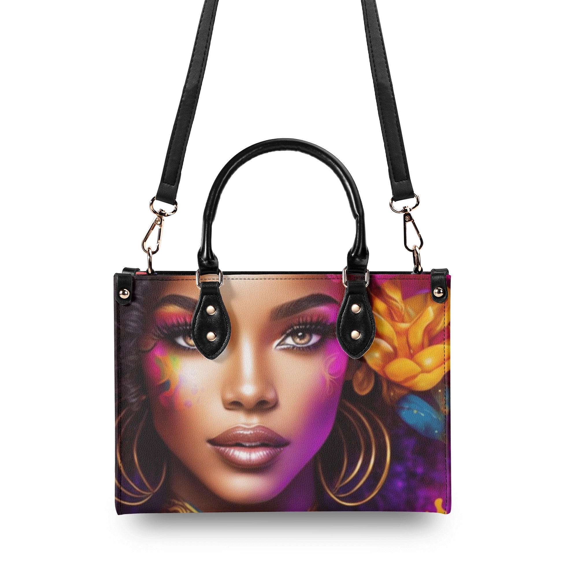 Flower Lady Luxury Handbag - The Ebonee Kouture Experience Handbag Shop