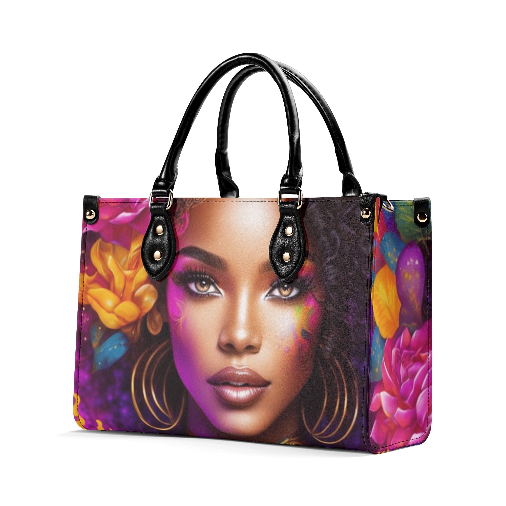 Flower Lady Luxury Handbag - The Ebonee Kouture Experience Handbag Shop