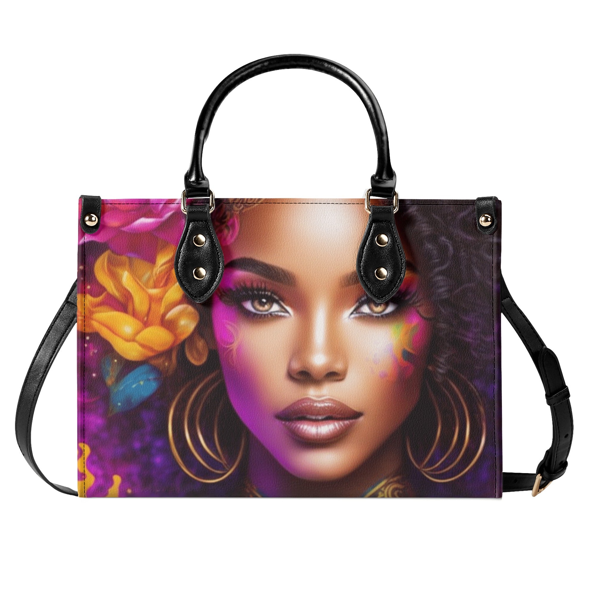 Flower Lady Luxury Handbag - The Ebonee Kouture Experience Handbag Shop