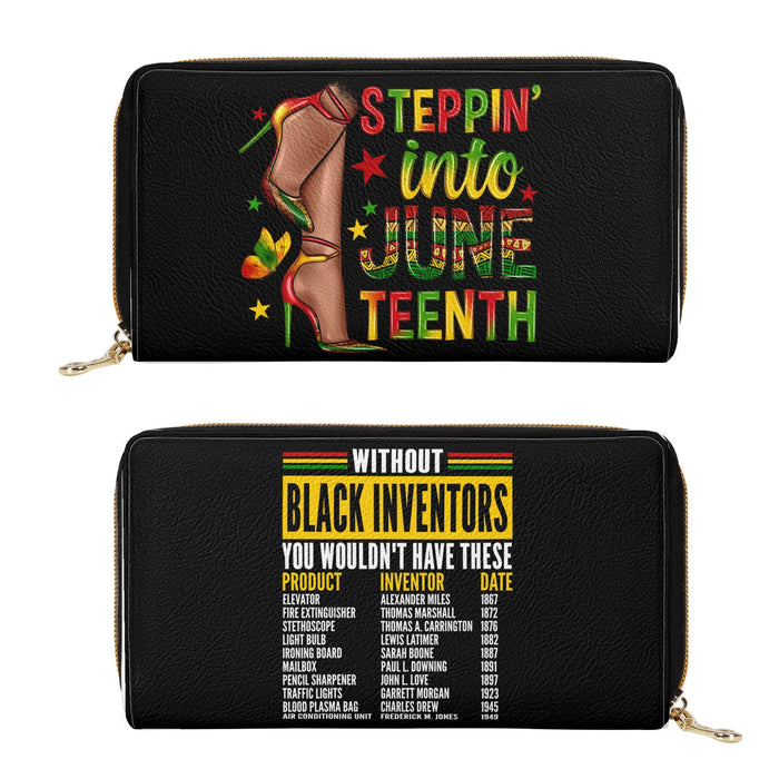 Stepping Into Juneteenth Zipper Wallet