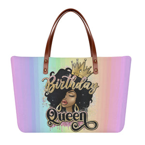 Birthday Queen Luxury Tote Bag - The Ebonee Kouture Experience Handbag Shop