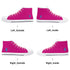 Pink Kisses High Top Canvas Shoes - The Ebonee Kouture Experience Handbag Shop