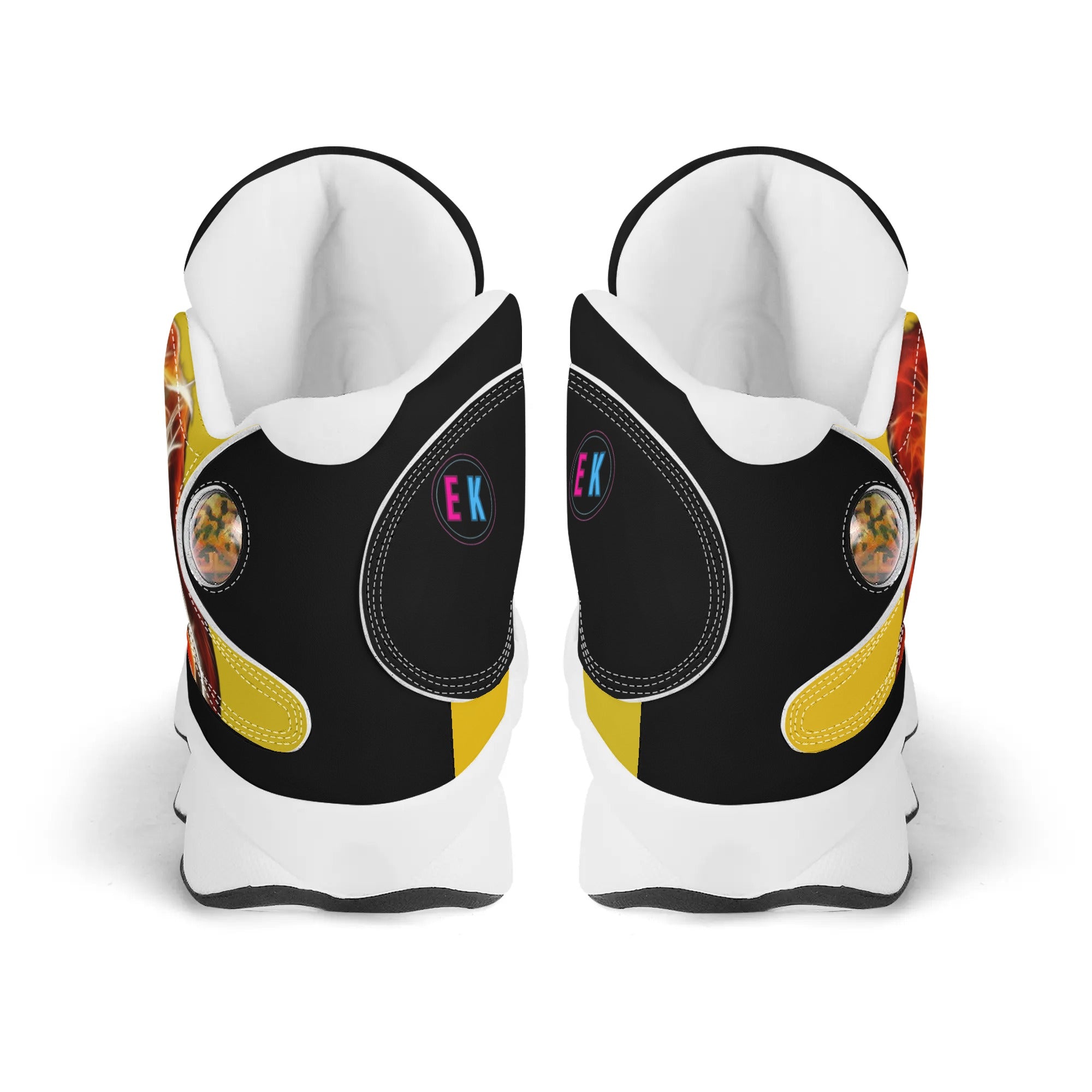 Bumblebee Leather Basketball Shoes - The Ebonee Kouture Experience Handbag Shop