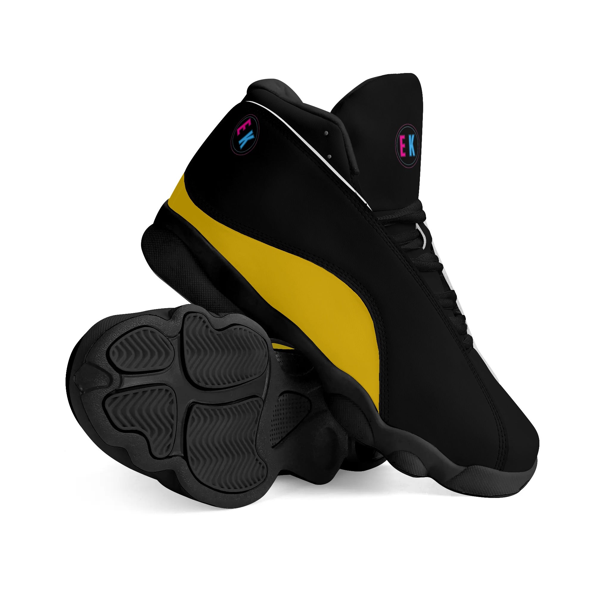 Bumblebee Leather Basketball Shoes - The Ebonee Kouture Experience Handbag Shop