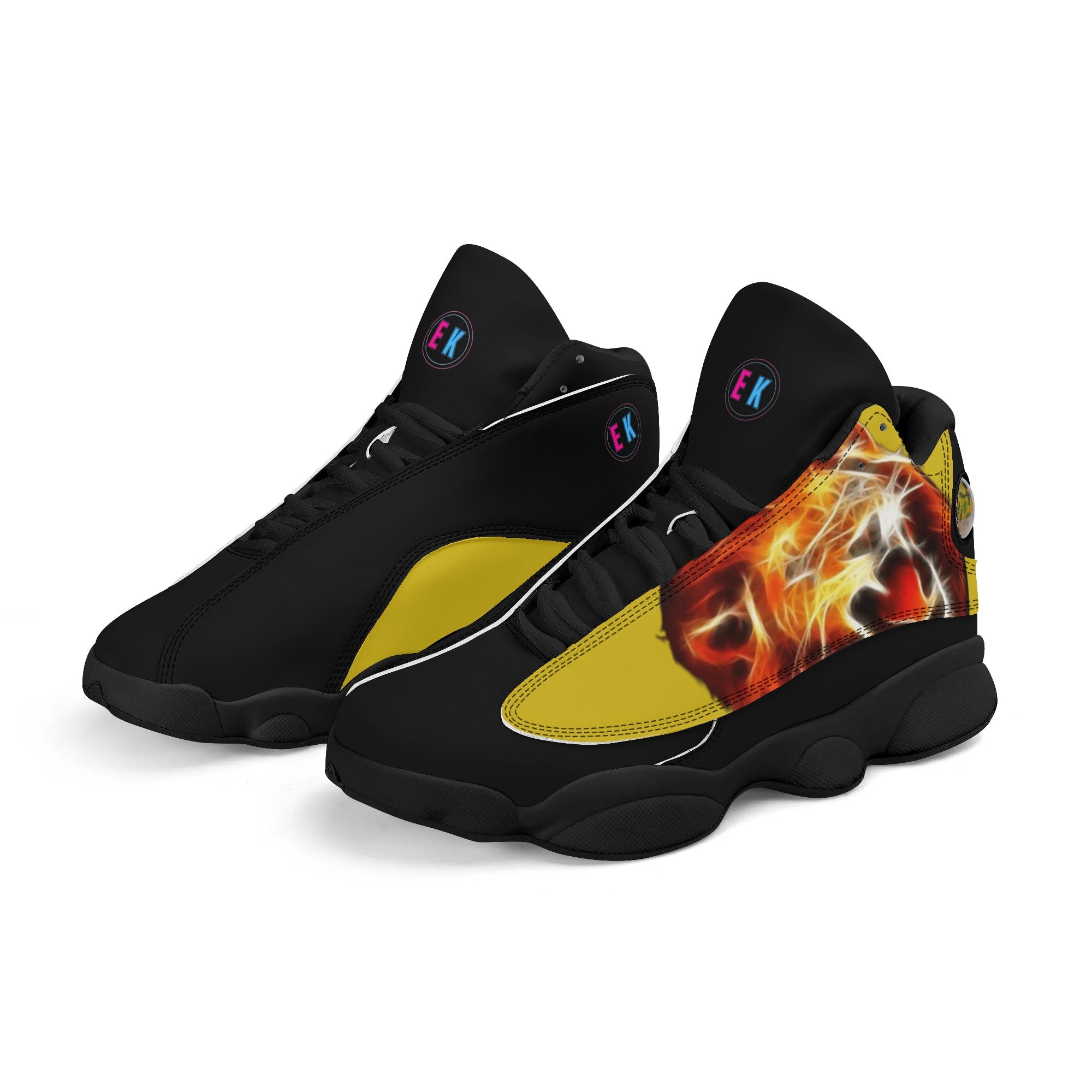 Bumblebee Leather Basketball Shoes - The Ebonee Kouture Experience Handbag Shop