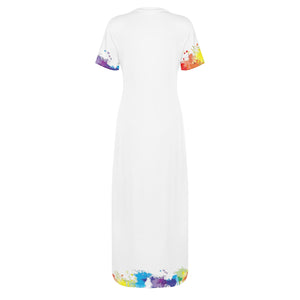 Color Blot T-shirt  Dress - The Ebonee Kouture Experience Handbag Shop