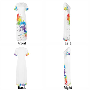 Color Blot T-shirt  Dress - The Ebonee Kouture Experience Handbag Shop