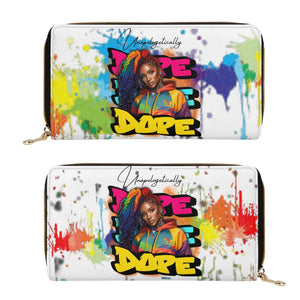 Dope Color Blot Zipper Wallet - The Ebonee Kouture Experience Handbag Shop