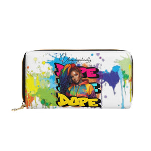 Dope Color Blot Zipper Wallet - The Ebonee Kouture Experience Handbag Shop