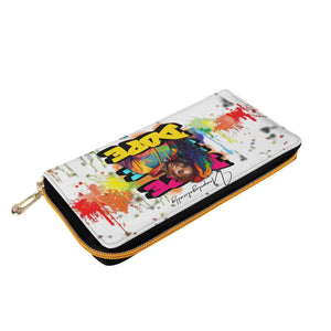 Dope Color Blot Zipper Wallet - The Ebonee Kouture Experience Handbag Shop