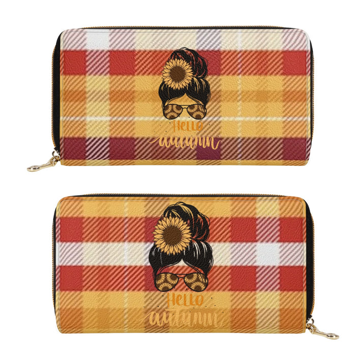 Hello Autumn Zipper Wallet