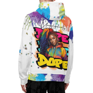 Dope Color Blot Turtleneck Hoodie - The Ebonee Kouture Experience Handbag Shop