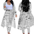 Newsprint Sleeve Cardigan and Leggings Sets - The Ebonee Kouture Experience Handbag Shop