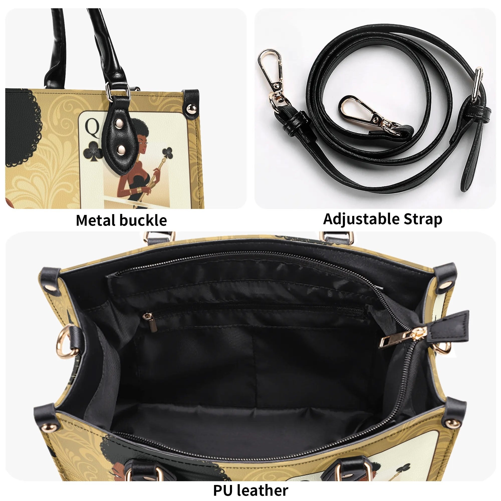 Black Queen Luxury Handbag - The Ebonee Kouture Experience Handbag Shop