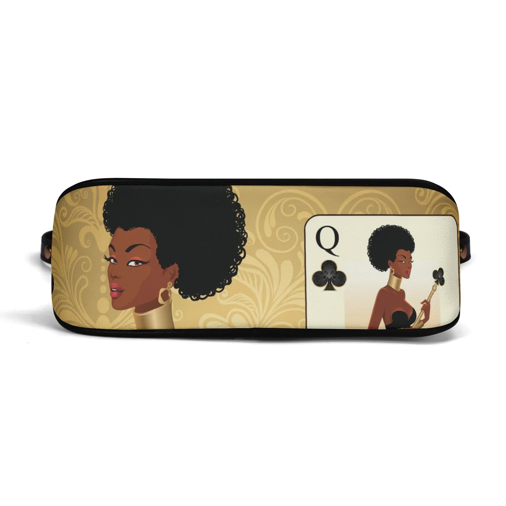 Spades Queen Shoulder Bag With Chain - The Ebonee Kouture Experience Handbag Shop