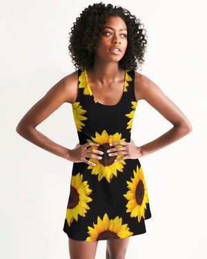 Sunflower Racerback Dress - The Ebonee Kouture Experience Handbag Shop