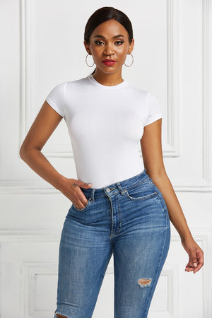 Rayna Knight Short Sleeve Bodysuit - The Ebonee Kouture Experience Handbag Shop