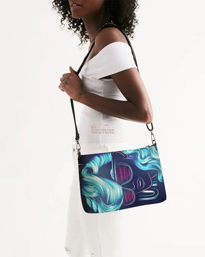 Aqua Girl Clutch Pouch - The Ebonee Kouture Experience Handbag Shop