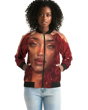 Aries Goddess Women's Bomber Jacket - The Ebonee Kouture Experience Handbag Shop