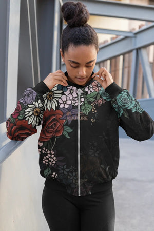 Bed of Roses Women's Bomber Jacket Janae's Closet Boutique Shop