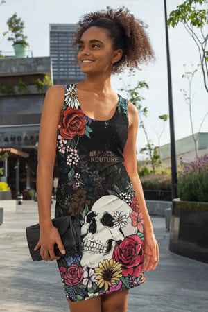 Bed of Roses Women's Midi Bodycon Dress Janae's Closet Boutique Shop