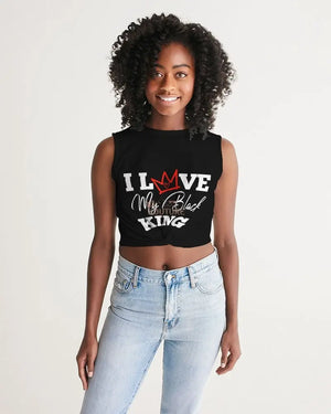 Black Love Twist-Front Tank - The Ebonee Kouture Experience Handbag Shop