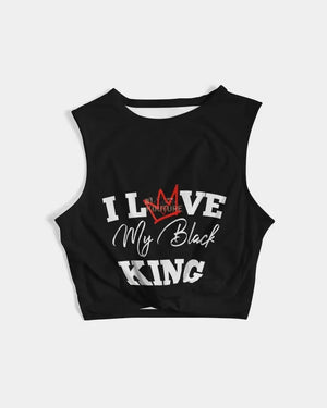 Black Love Twist-Front Tank - The Ebonee Kouture Experience Handbag Shop