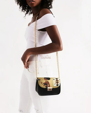 Black Queen Card Small Shoulder Bag - The Ebonee Kouture Experience Handbag Shop