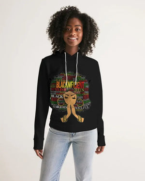 Blacknificent Women's Hoodie - The Ebonee Kouture Experience Handbag Shop