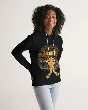 Blacknificent Women's Hoodie - The Ebonee Kouture Experience Handbag Shop