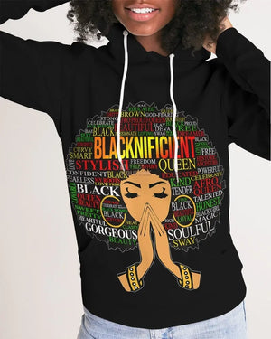 Blacknificent Women's Hoodie - The Ebonee Kouture Experience Handbag Shop