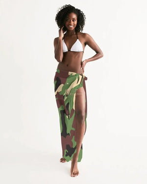 Camouflage  Swim Cover Up - The Ebonee Kouture Experience Handbag Shop