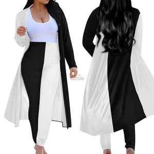 Day & Night Cardigan and Leggings 2pcs - The Ebonee Kouture Experience Handbag Shop