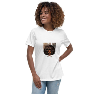 God Says I Am Relaxed T-Shirt - The Ebonee Kouture Experience Handbag Shop