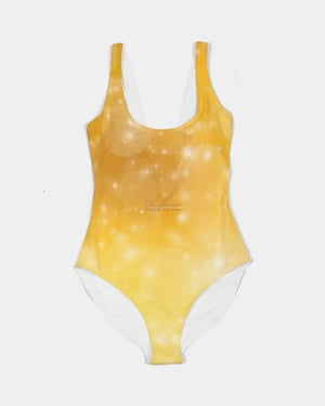 Gold Diamonds Women's One-Piece Swimsuit - The Ebonee Kouture Experience Handbag Shop