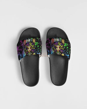 Graffiti Queen Slides Women's Slide Sandal - The Ebonee Kouture Experience Handbag Shop