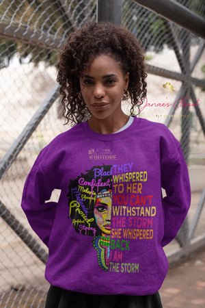 I Am the Storm Sweatshirt - The Ebonee Kouture Experience Handbag Shop