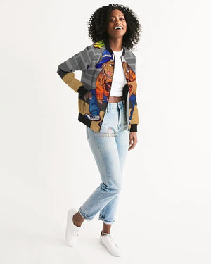 Lil' Mama Women's Bomber Jacket - The Ebonee Kouture Experience Handbag Shop