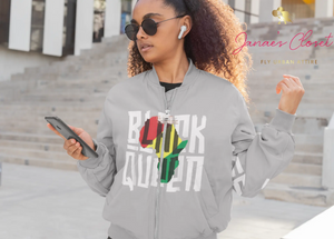 Queen of Africa Bomber Jacket - The Ebonee Kouture Experience Handbag Shop