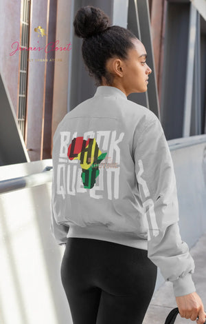 Queen of Africa Bomber Jacket - The Ebonee Kouture Experience Handbag Shop