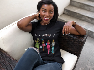 Sistas V-Neck Tee - The Ebonee Kouture Experience Handbag Shop