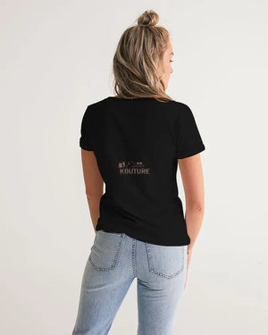 Sistas V-Neck Tee - The Ebonee Kouture Experience Handbag Shop