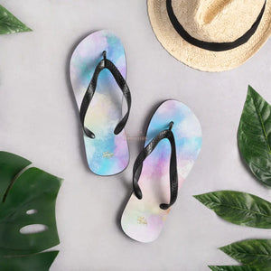 Sky Kisses Flip Flops - The Ebonee Kouture Experience Handbag Shop