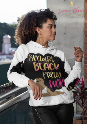 Smart Black Pretty & Woke Hoodie - The Ebonee Kouture Experience Handbag Shop