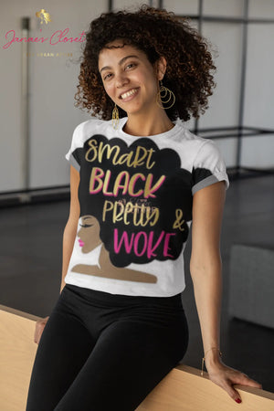 Smart Black Pretty & Woke Tee - The Ebonee Kouture Experience Handbag Shop