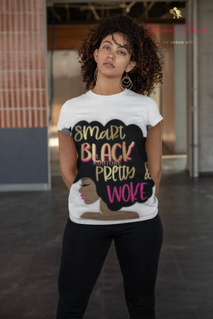 Smart Black Pretty & Woke Tee - The Ebonee Kouture Experience Handbag Shop